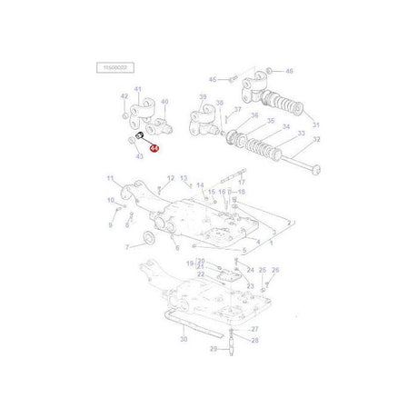 Massey Ferguson - Bush Top Link Yoke - 180974M1 - Farming Parts