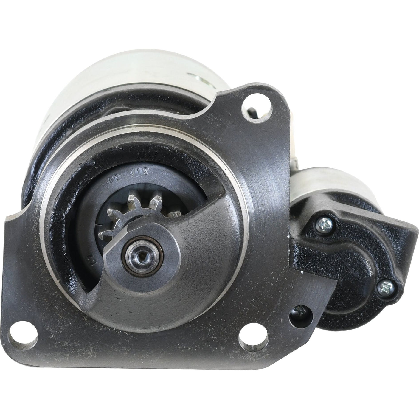 Image shows a close-up view of a Sparex Starter Motor - 12V, 3Kw (Mahle) | Sparex Part No. S.36194, with visible gears and mounting holes.