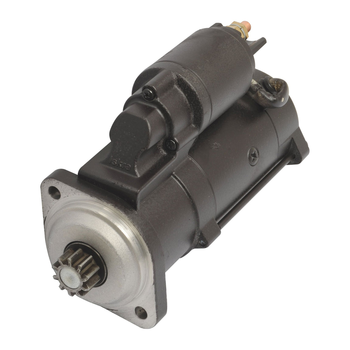 A black and silver Starter Motor - 12V, 3.2Kw, Gear Reducted (Mahle) by Sparex, Part No.S.36196 against a white background.