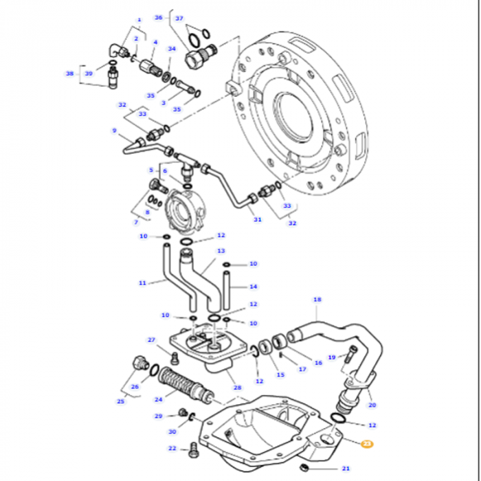 Massey Ferguson - Sump/Cover - 3619903M5 - Farming Parts
