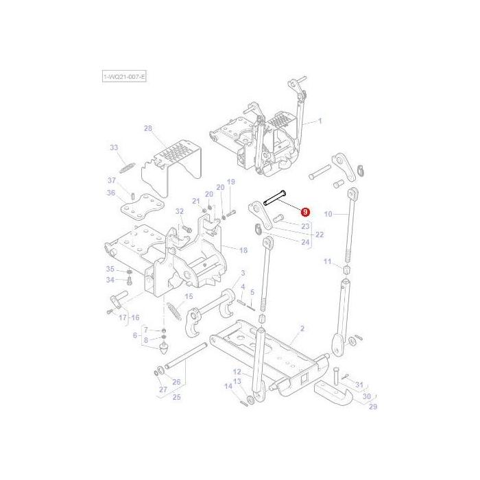 Massey Ferguson - Clevis Pin - 3792077M3 - Farming Parts