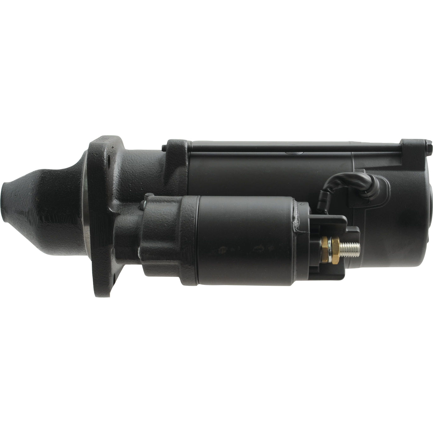 A black Sparex Mahle Gear Reducted Starter Motor - 12V, 4.2Kw (Sparex Part No.S.36220) is isolated on a plain white background.