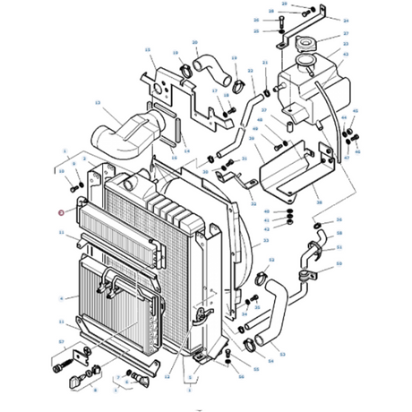 Massey Ferguson - Oil Cooler - 3808160M1 - Farming Parts