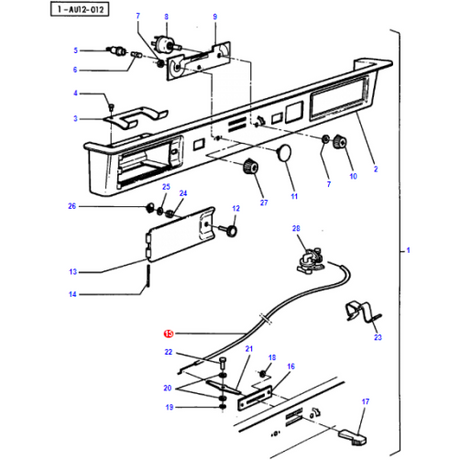 Massey Ferguson - Cable - 3310874M1 - Farming Parts