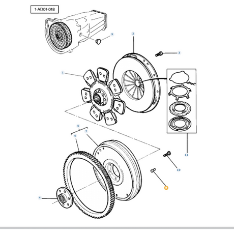 Massey Ferguson - Centraliser - 3033913M2 - Farming Parts