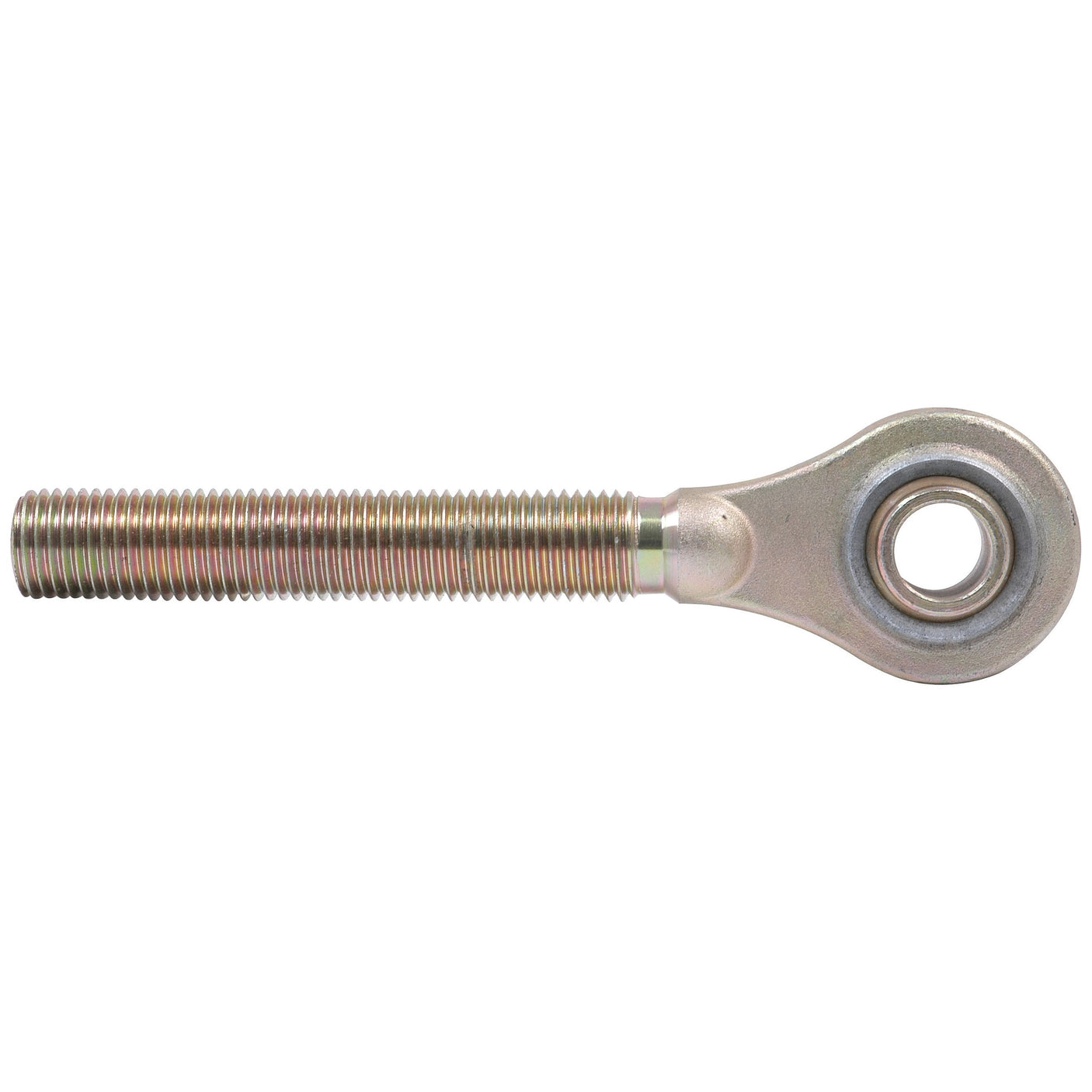 The Top Link Ball End - 1 1/4'' UNC - Cat.2 (Sparex Part No. S.3632) by Sparex is a metallic rod end bearing with a threaded shaft and a circular hole at the end, featuring a thread length of 168mm and a Ball Bore Ø of 25.4mm, designed for mechanical applications that require compact fastening and rotational capabilities.