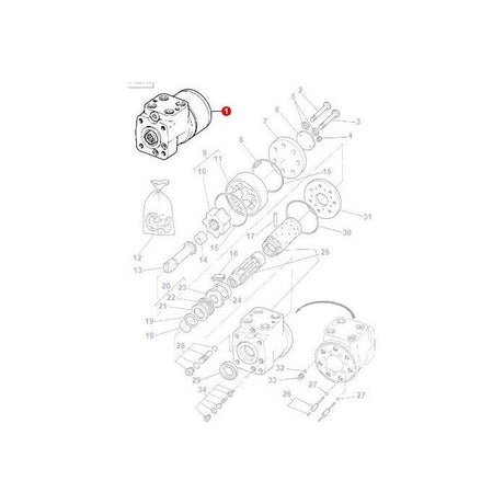 Massey Ferguson - Orbital Unit - 3384675M1 - Farming Parts