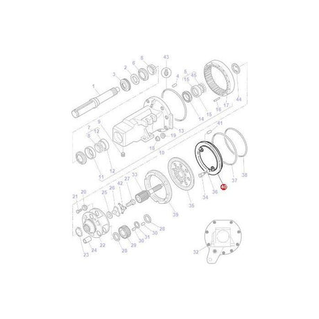 Massey Ferguson - Brake Piston - 4300844M3 - Farming Parts