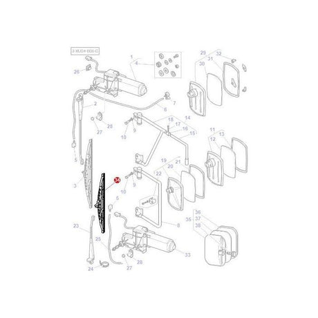 Massey Ferguson - Wiper Blade - 3777648M1 - Farming Parts