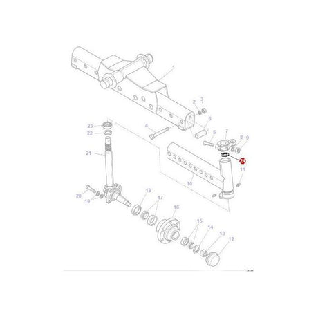 Massey Ferguson - Seal Stub Axle - 3907651M1 - Farming Parts