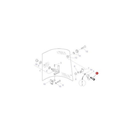 Massey Ferguson - Screw Window Mechanism - 3010775X1 - Farming Parts