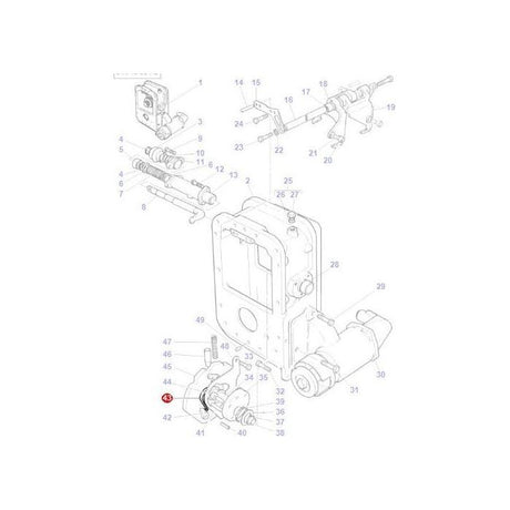 Massey Ferguson - Spring Rangebox - 3610748M3 - Farming Parts