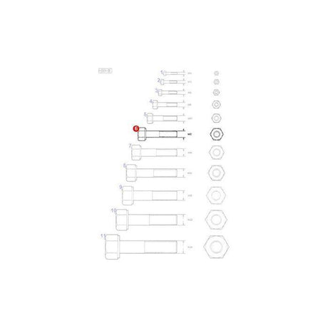 Massey Ferguson - Bolt M12x40 - 390912X1 - Farming Parts