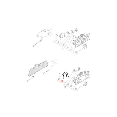 Massey Ferguson - Switch Heater Control - 3907283M1 - Farming Parts