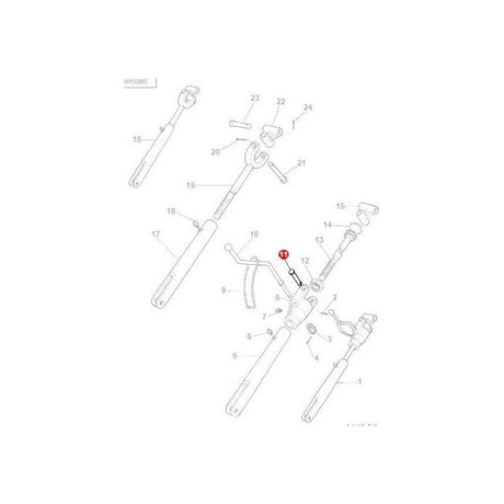 Massey Ferguson - Clevis Pin - 180860M1 - Farming Parts