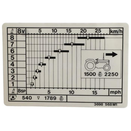 Massey Ferguson - Decal - 3698568M1 - Farming Parts