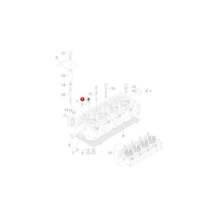 Massey Ferguson - Oil Seal Valve Stem - V837073165 - Farming Parts
