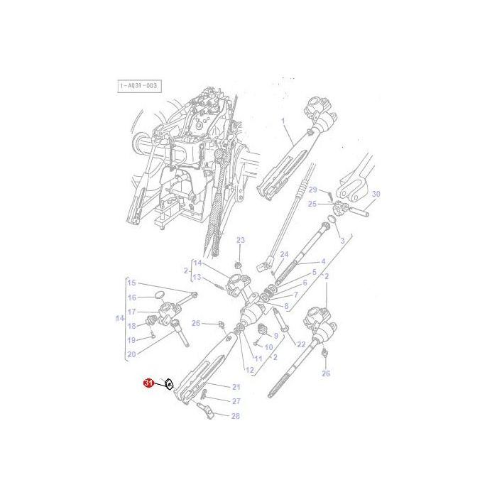 Massey Ferguson - Tappet Plate - 3616235M3 - Farming Parts
