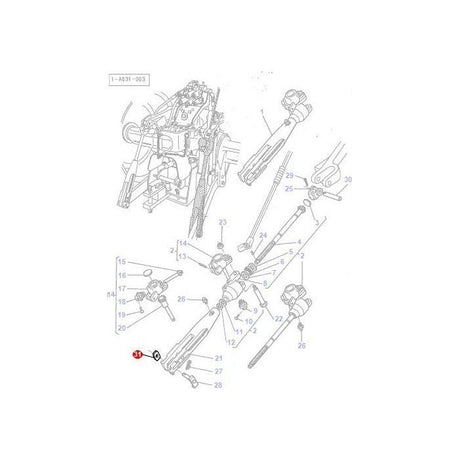 Massey Ferguson - Tappet Plate - 3616235M3 - Farming Parts