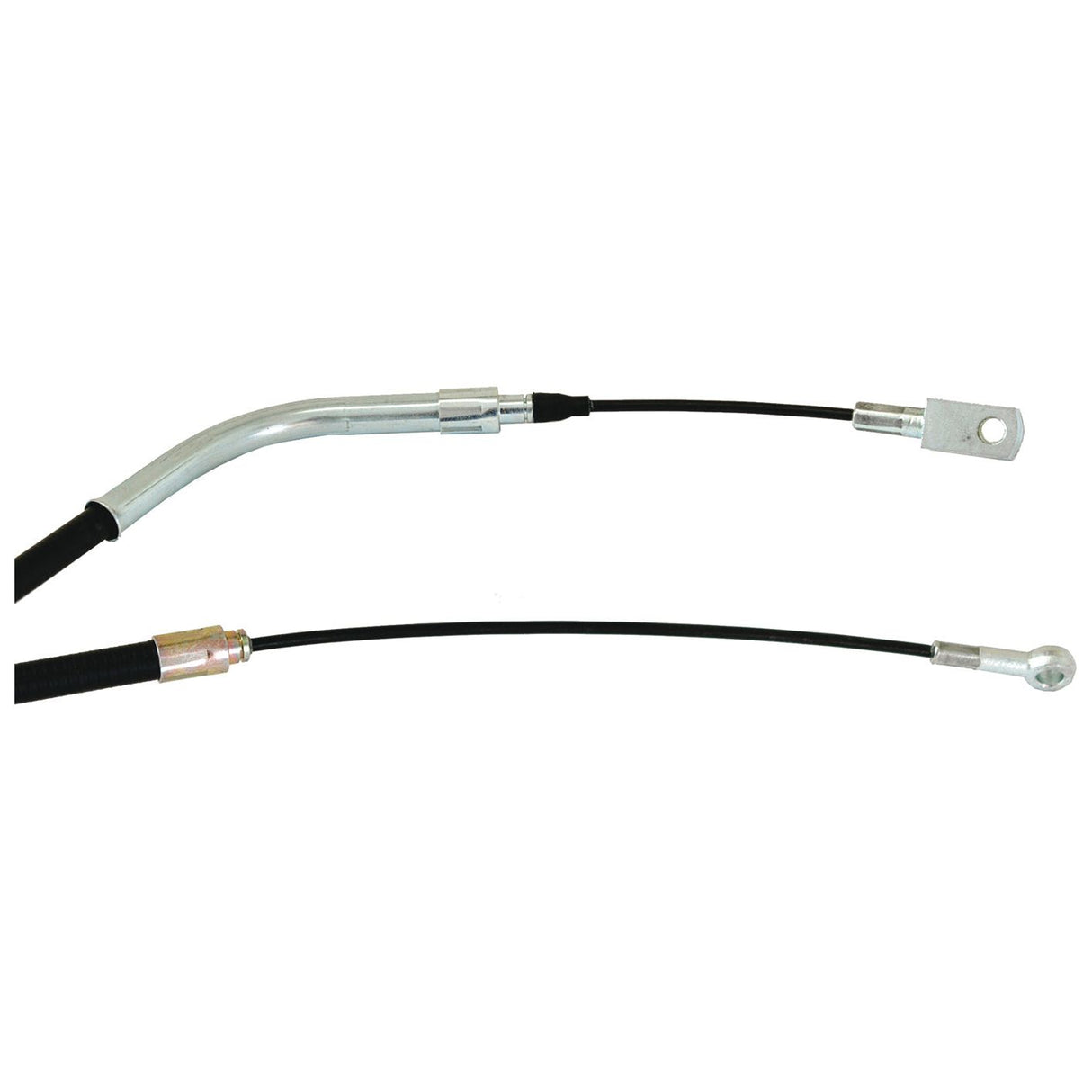 Two black and silver Brake Cables (Sparex Part No. S.37292) with metal ends, labeled RH & LH, positioned parallel to each other on a white background.