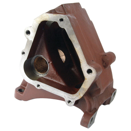 A Steering Box Housing, a durable cast iron component by Sparex (Part No. S.3729), features a cylindrical opening and multiple bolt holes, making it ideal for use in Massey Ferguson machinery.