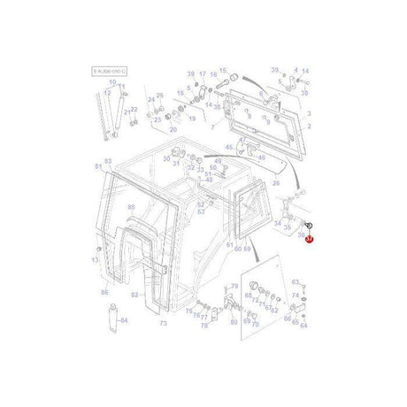 Massey Ferguson - Screw Window Mechanism - 3476129M1 - Farming Parts