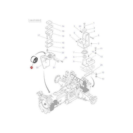 Massey Ferguson - Mounting Front - 3786281M2 - Farming Parts