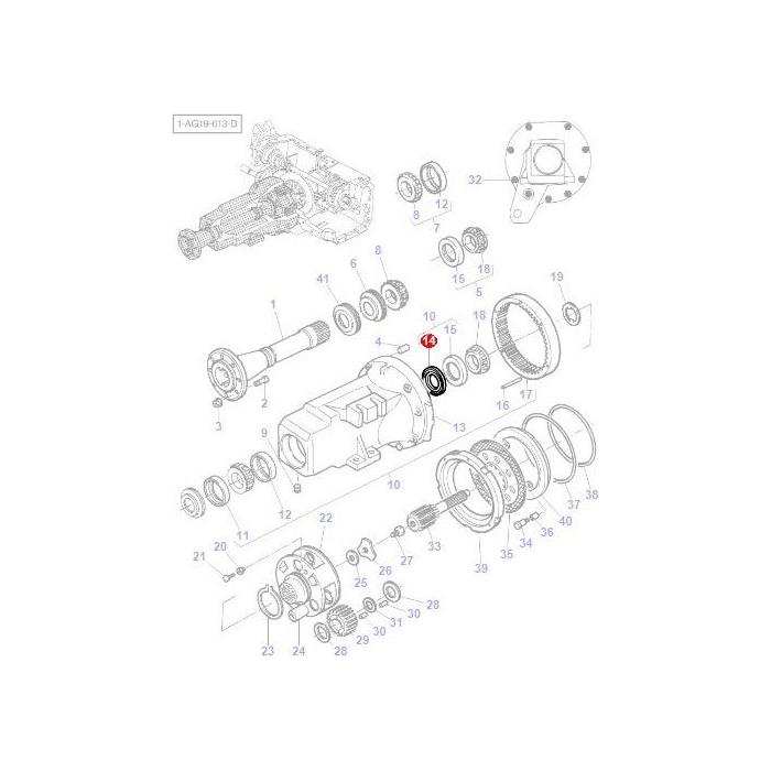 Massey Ferguson - Oil Seal - 3619344M1 - Farming Parts