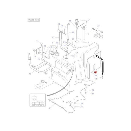 Massey Ferguson - Tank Strap 600mm - 3789696M1 - Farming Parts