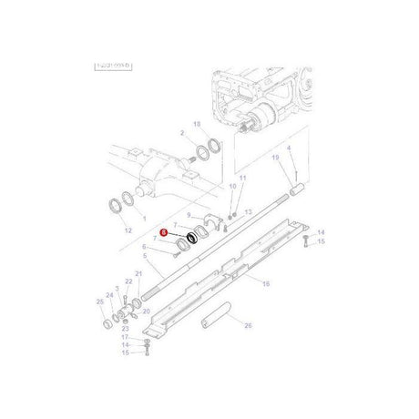 Massey Ferguson - Carrier Bearing - 3386985M1 - Farming Parts