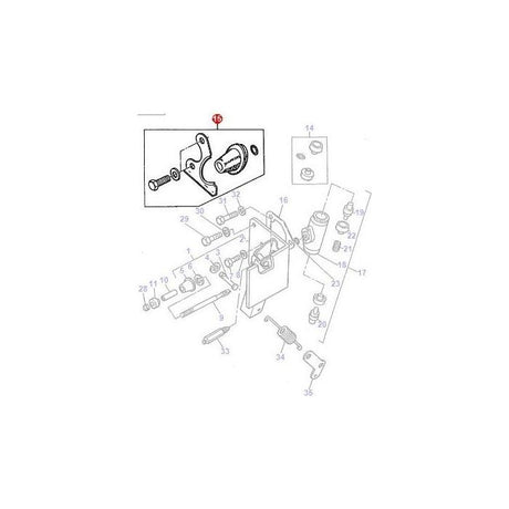 Massey Ferguson - Boot Slave Cylinder - 1810992M91 - Farming Parts