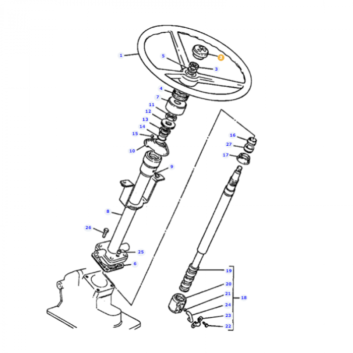 Massey Ferguson - Steering Wheel Cap - 3759496M91 - Farming Parts