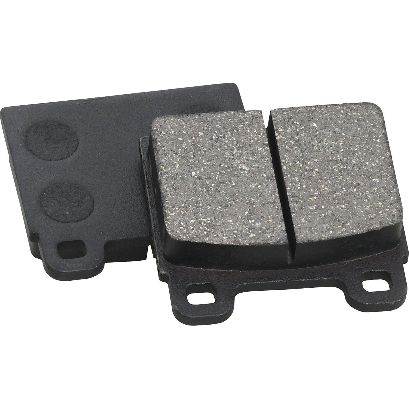 Two rectangular Brake Pads with a dark metallic base and textured friction surfaces, meeting precise Sparex product specifications, Part No. S.37610, are displayed side by side.