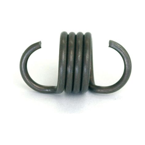 A Sparex Tension Spring (Part No. S.37627) made from Ø2mm wire, featuring a spring diameter of Ø13mm and a length of 28.7mm, with four tight loops and two open ends extending outward in opposite directions, designed for use in a Fendt F 231 GT.