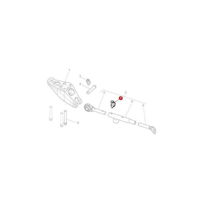 Massey Ferguson - Retaining Pin - 3798067M91 - Farming Parts