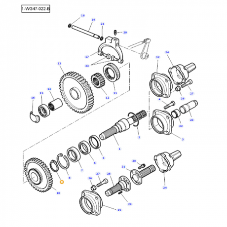 Massey Ferguson - Circlip Retaining Ring - 377602X1 - Farming Parts