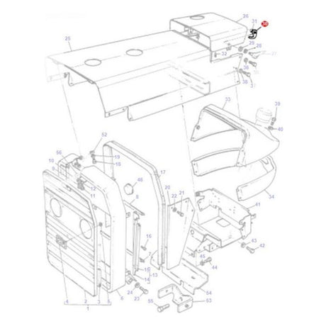 Massey Ferguson - Hook - 001667U1 - Farming Parts