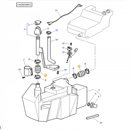 Massey Ferguson - Hose - 3778297M1 - Farming Parts