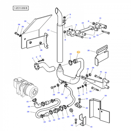 Massey Ferguson - Tube - 3781076M2 - Farming Parts