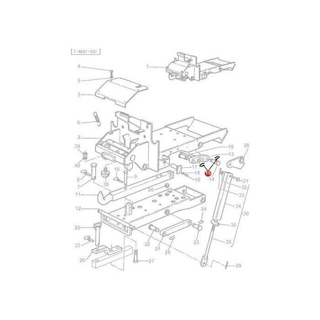 Massey Ferguson - Retaining Pin - 3467746M1 - Farming Parts