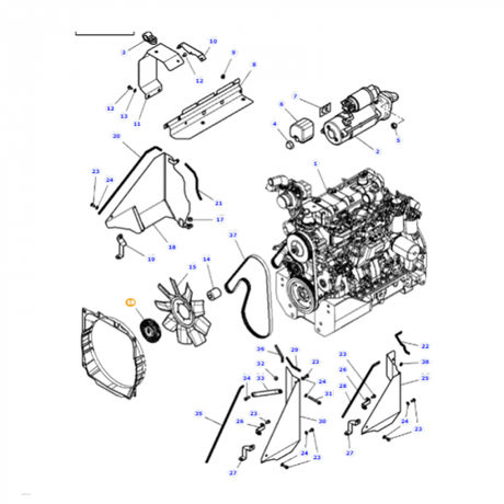 Massey Ferguson - Fan Clutch - 3786156M2 - Farming Parts