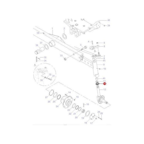 Massey Ferguson - Washer Stub Axle - 049730P1 - Farming Parts