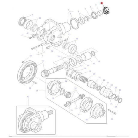 Massey Ferguson - Nut Differential - 3426023M1 - Farming Parts