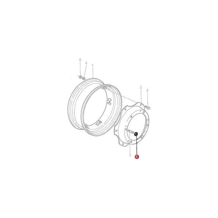 Massey Ferguson - Wheel Nut Front - 3712611M2 - Farming Parts