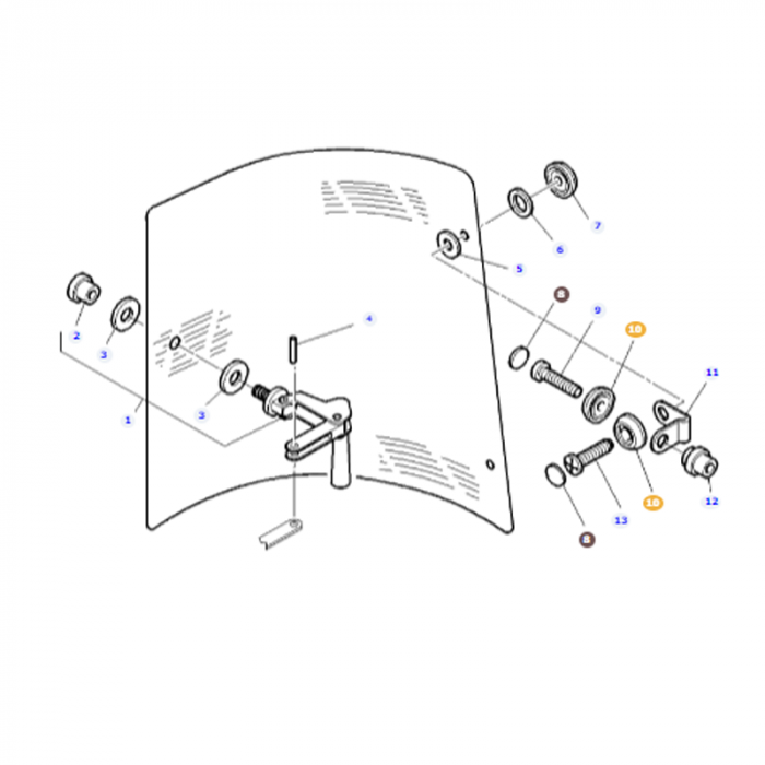 Massey Ferguson - Clamp - 3805520M1 - Farming Parts