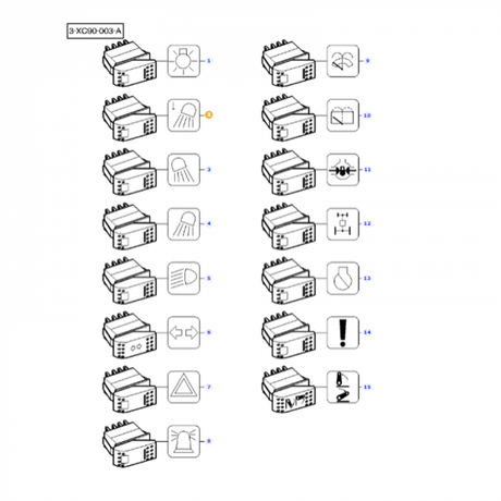 Massey Ferguson - Rocker Switch - 3809490M2 - Farming Parts