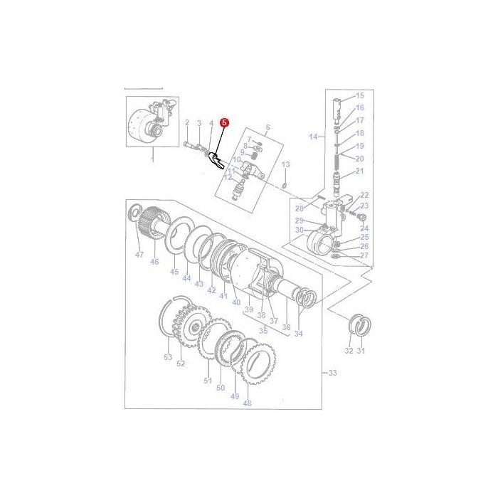 Massey Ferguson - Brake PTO Clutch - 1662242M2 - Farming Parts