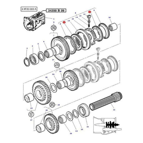 Massey Ferguson - Ring - 3824251M1 - Farming Parts