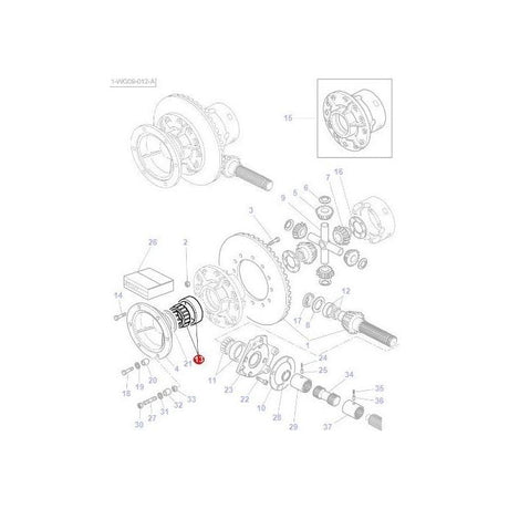 Massey Ferguson - Bearing Differential - 1851533M91 - Farming Parts