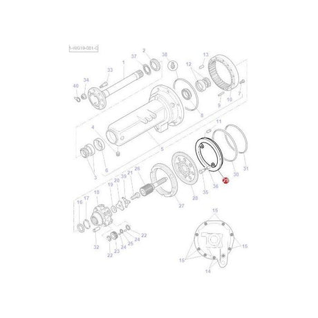 Massey Ferguson - Brake Piston - 3790282M5 - Farming Parts